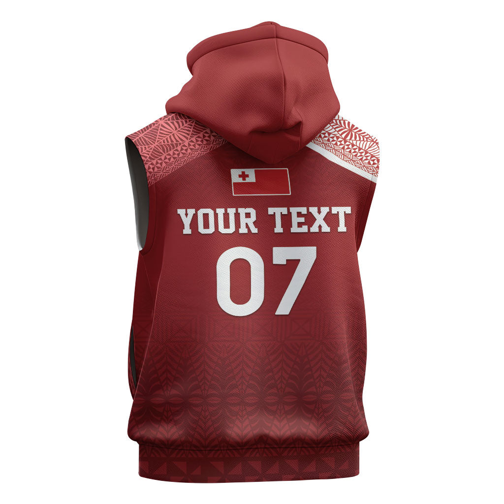 Mate Ma'a Tonga Custom Ngatu Sleeveless Hoodie Kainga - Sipi Tau LT7 - Polynesian Pride