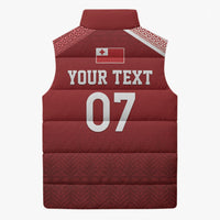 Mate Ma'a Tonga Custom Ngatu Sleeveless Puffer Jacket Kainga - Sipi Tau LT7 - Polynesian Pride