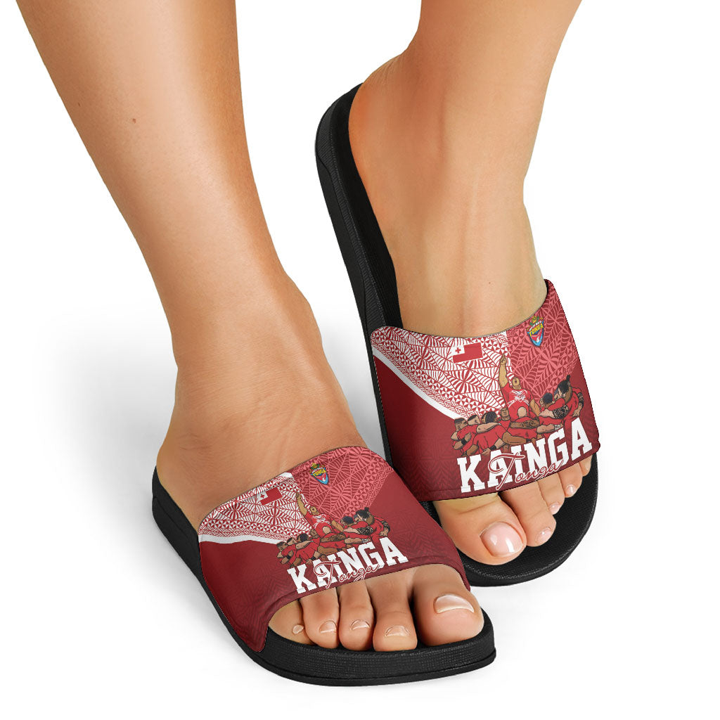 Mate Ma'a Tonga Ngatu Slide Sandals Kainga - Sipi Tau LT7 - Polynesian Pride