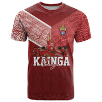 Mate Ma'a Tonga Custom Ngatu T Shirt Kainga - Sipi Tau LT7 Red - Polynesian Pride