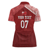 Mate Ma'a Tonga Custom Ngatu Women Polo Shirt Kainga - Sipi Tau LT7 - Polynesian Pride