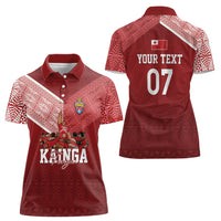 Mate Ma'a Tonga Custom Ngatu Women Polo Shirt Kainga - Sipi Tau LT7 - Polynesian Pride