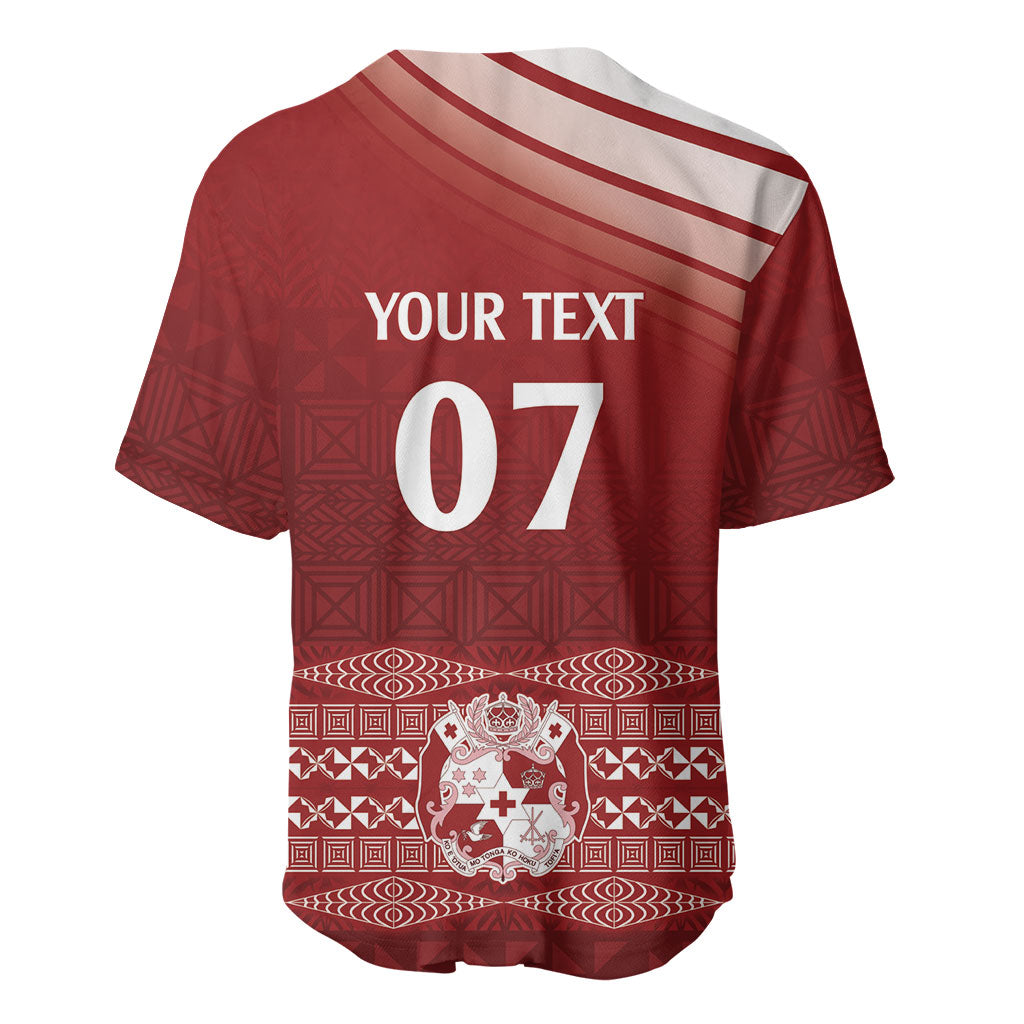 Mate Ma'a Tonga Custom Baseball Jersey Basic Ngatu Kupesi Motif LT7 - Polynesian Pride