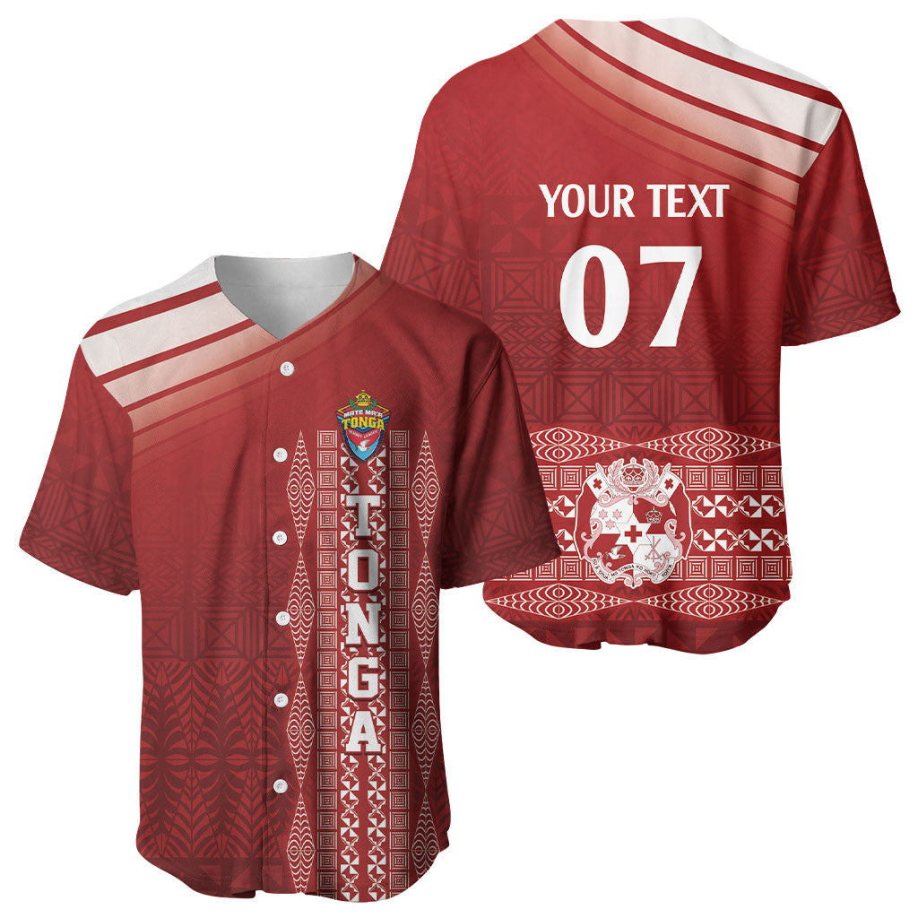 Mate Ma'a Tonga Custom Baseball Jersey Basic Ngatu Kupesi Motif LT7 - Polynesian Pride