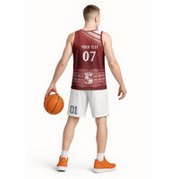 Mate Ma'a Tonga Custom Basketball Jersey Basic Ngatu Kupesi Motif LT7 - Polynesian Pride