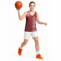 Mate Ma'a Tonga Custom Basketball Jersey Basic Ngatu Kupesi Motif LT7 - Polynesian Pride
