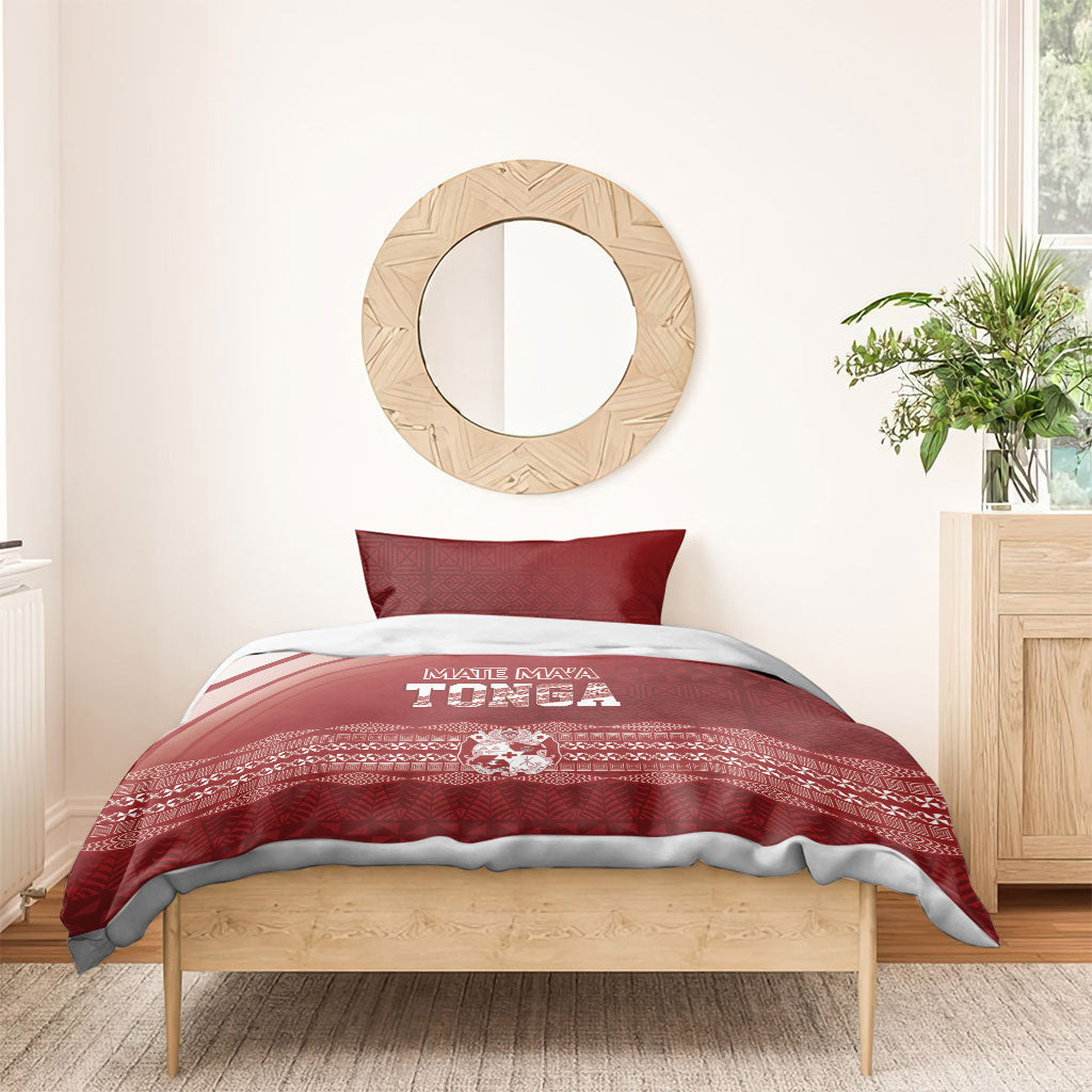 Mate Ma'a Tonga Bedding Set Basic Ngatu Kupesi Motif LT7 - Polynesian Pride