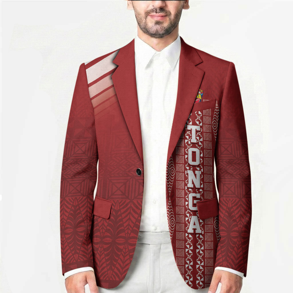 Mate Ma'a Tonga Custom Blazer Basic Ngatu Kupesi Motif LT7 - Polynesian Pride