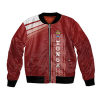 Mate Ma'a Tonga Custom Bomber Jacket Basic Ngatu Kupesi Motif