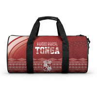 Mate Ma'a Tonga Duffle Bag Basic Ngatu Kupesi Motif LT7 One size Red - Polynesian Pride