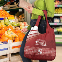 Mate Ma'a Tonga Grocery Bag Basic Ngatu Kupesi Motif LT7 - Polynesian Pride