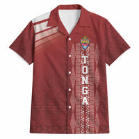 Mate Ma'a Tonga Custom Hawaiian Shirt Basic Ngatu Kupesi Motif LT7 Red - Polynesian Pride