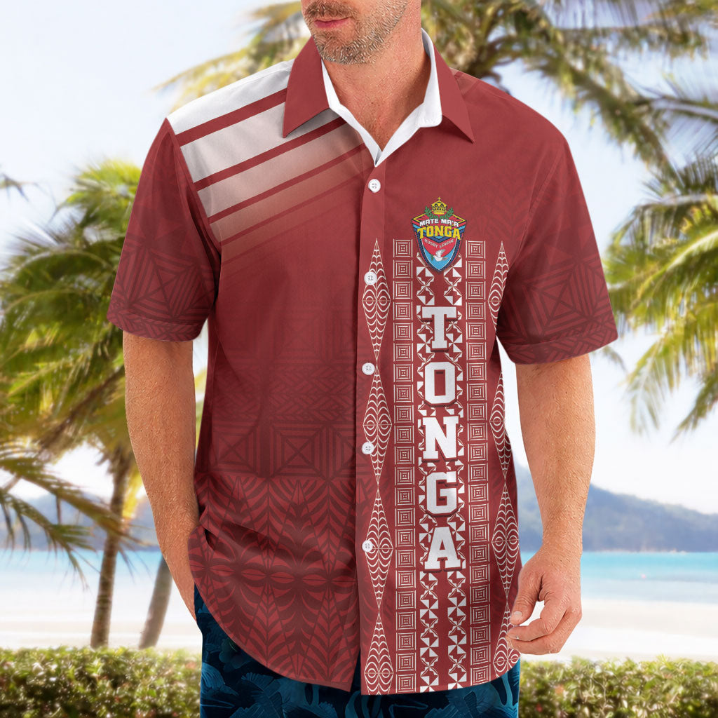Mate Ma'a Tonga Custom Hawaiian Shirt Basic Ngatu Kupesi Motif LT7 - Polynesian Pride