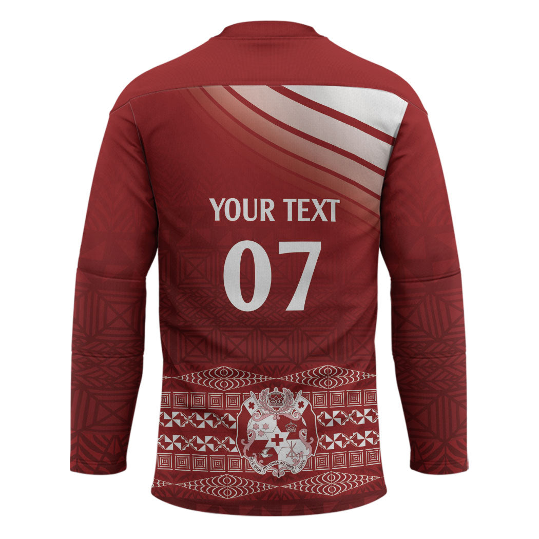Mate Ma'a Tonga Custom Hockey Jersey Basic Ngatu Kupesi Motif LT7 - Polynesian Pride