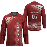 Mate Ma'a Tonga Custom Hockey Jersey Basic Ngatu Kupesi Motif LT7 - Polynesian Pride