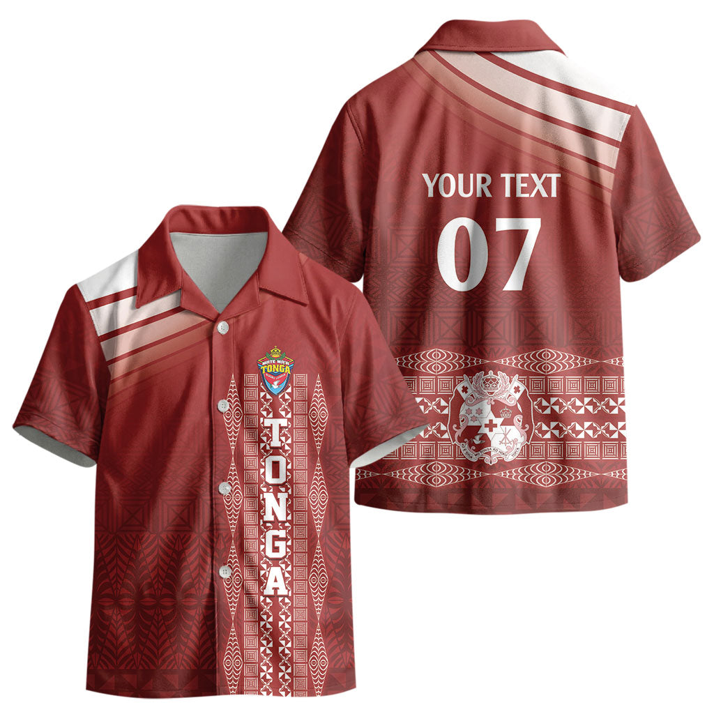 Mate Ma'a Tonga Custom Kid Hawaiian Shirt Basic Ngatu Kupesi Motif LT7 - Polynesian Pride