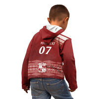 Mate Ma'a Tonga Custom Kid Hoodie Basic Ngatu Kupesi Motif LT7 - Polynesian Pride