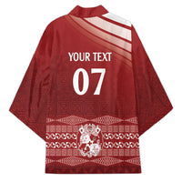 Mate Ma'a Tonga Custom Kimono Basic Ngatu Kupesi Motif LT7 - Polynesian Pride