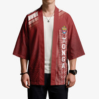 Mate Ma'a Tonga Custom Kimono Basic Ngatu Kupesi Motif LT7 - Polynesian Pride