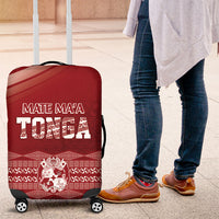 Mate Ma'a Tonga Luggage Cover Basic Ngatu Kupesi Motif LT7 Red - Polynesian Pride