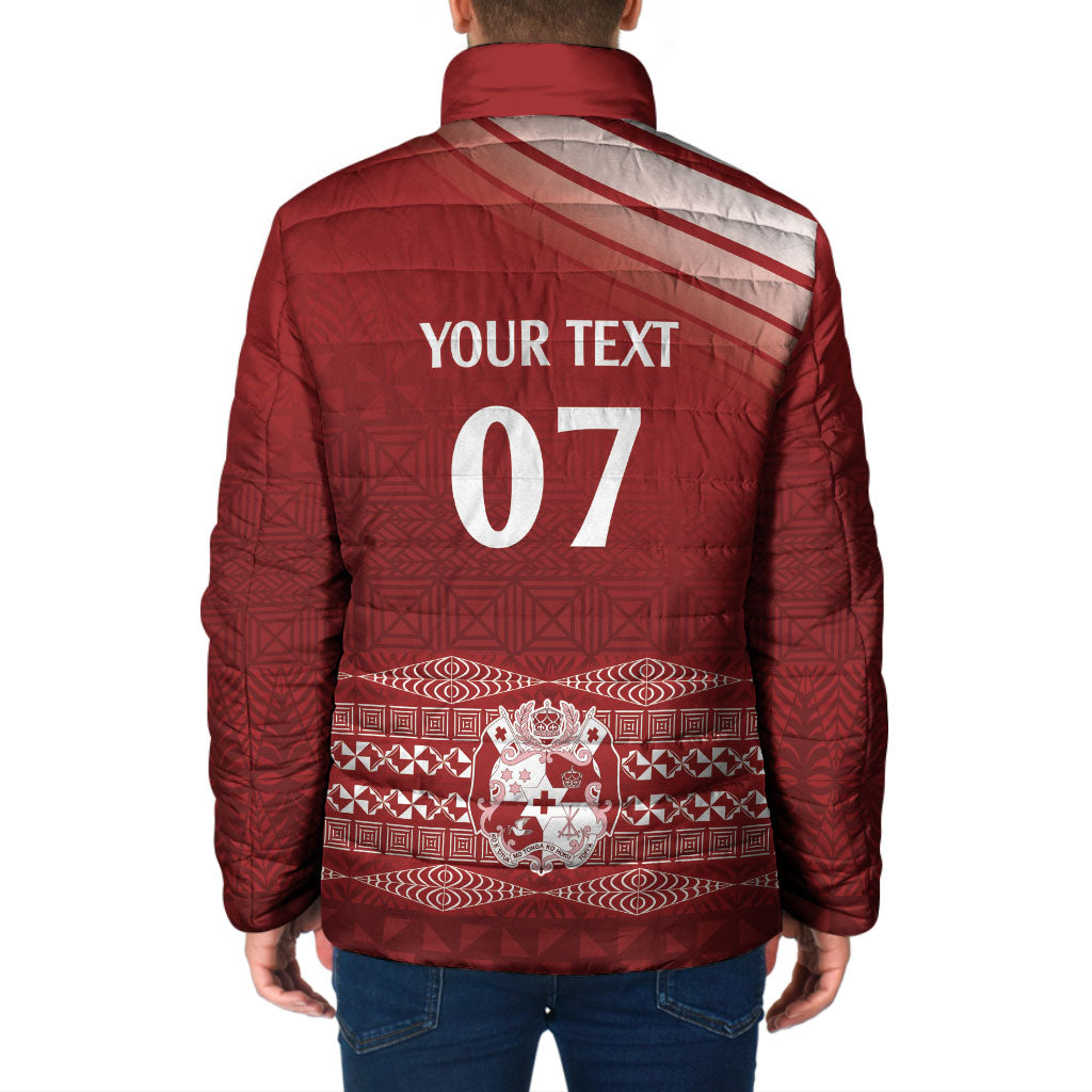 Mate Ma'a Tonga Custom Padded Jacket Basic Ngatu Kupesi Motif LT7 - Polynesian Pride