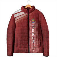 Mate Ma'a Tonga Custom Padded Jacket Basic Ngatu Kupesi Motif LT7 - Polynesian Pride