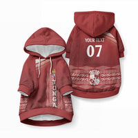 Mate Ma'a Tonga Custom Pet Hoodie Basic Ngatu Kupesi Motif LT7 Pullover Red - Polynesian Pride