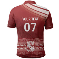 Mate Ma'a Tonga Custom Polo Shirt Basic Ngatu Kupesi Motif LT7 - Polynesian Pride