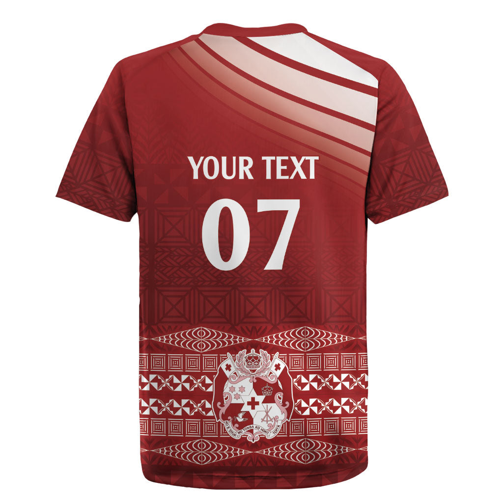 Mate Ma'a Tonga Custom Rugby Jersey Basic Ngatu Kupesi Motif LT7 - Polynesian Pride