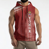 Mate Ma'a Tonga Custom Sleeveless Hoodie Basic Ngatu Kupesi Motif LT7 - Polynesian Pride