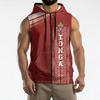 Mate Ma'a Tonga Custom Sleeveless Zip Hoodie Basic Ngatu Kupesi Motif LT7 - Polynesian Pride