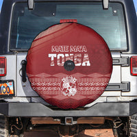 Mate Ma'a Tonga Spare Tire Cover Basic Ngatu Kupesi Motif LT7 Red - Polynesian Pride