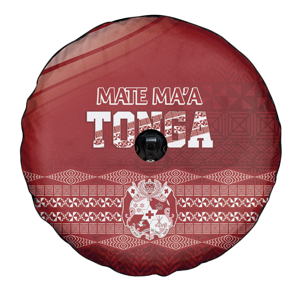 Mate Ma'a Tonga Spare Tire Cover Basic Ngatu Kupesi Motif LT7 - Polynesian Pride