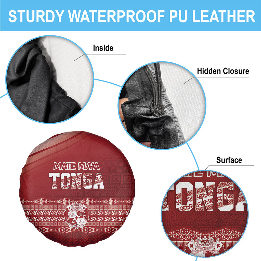 Mate Ma'a Tonga Spare Tire Cover Basic Ngatu Kupesi Motif LT7 - Polynesian Pride
