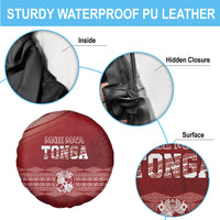 Mate Ma'a Tonga Spare Tire Cover Basic Ngatu Kupesi Motif LT7 - Polynesian Pride