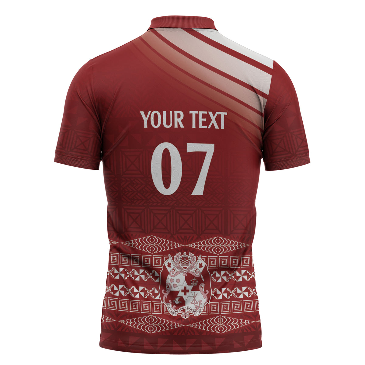 Mate Ma'a Tonga Custom Zipper Polo Shirt Basic Ngatu Kupesi Motif LT7 - Polynesian Pride