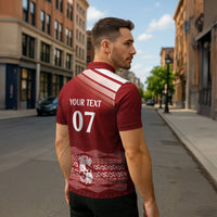 Mate Ma'a Tonga Custom Zipper Polo Shirt Basic Ngatu Kupesi Motif LT7 - Polynesian Pride