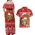 Hawaii Tiki Christmas Couples Matching Off Shoulder Maxi Dress and Hawaiian Shirt Mele Kalikimaka LT7 - Polynesian Pride