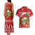 Hawaii Tiki Christmas Couples Matching Tank Maxi Dress and Hawaiian Shirt Mele Kalikimaka LT7 - Polynesian Pride