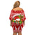 Hawaii Tiki Christmas Family Matching Off Shoulder Short Dress and Hawaiian Shirt Mele Kalikimaka LT7 - Polynesian Pride