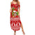 Hawaii Tiki Christmas Family Matching Summer Maxi Dress and Hawaiian Shirt Mele Kalikimaka LT7 Mom's Dress Red - Polynesian Pride