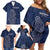 Scotland Rugby Personalized Family Matching Off Shoulder Short Dress and Hawaiian Shirt Thistle Royal Style