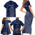 Scotland Rugby Personalized Family Matching Short Sleeve Bodycon Dress and Hawaiian Shirt Thistle Royal Style