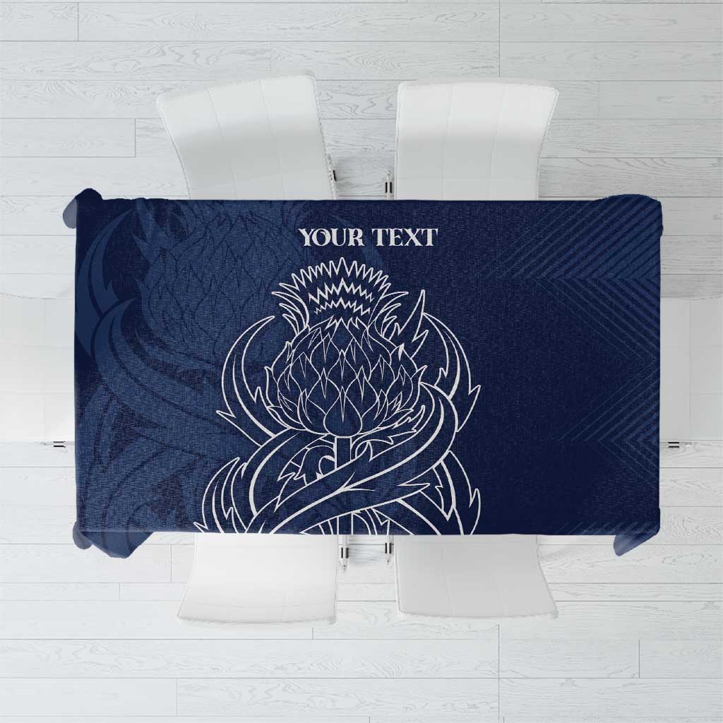 Scotland Rugby Personalized Tablecloth Thistle Royal Style