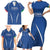 Italy Rugby Personalized Family Matching Short Sleeve Bodycon Dress and Hawaiian Shirt Azzurro Savoia - Renaissance Inspired