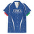 Italy Rugby Personalized Family Matching Short Sleeve Bodycon Dress and Hawaiian Shirt Azzurro Savoia - Renaissance Inspired