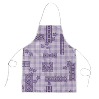 Hawaiian Quilt Tapa On Lilac Palaka Motifs Apron LT7 Lilac - Polynesian Pride