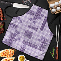 Hawaiian Quilt Tapa On Lilac Palaka Motifs Apron LT7 Lilac - Polynesian Pride