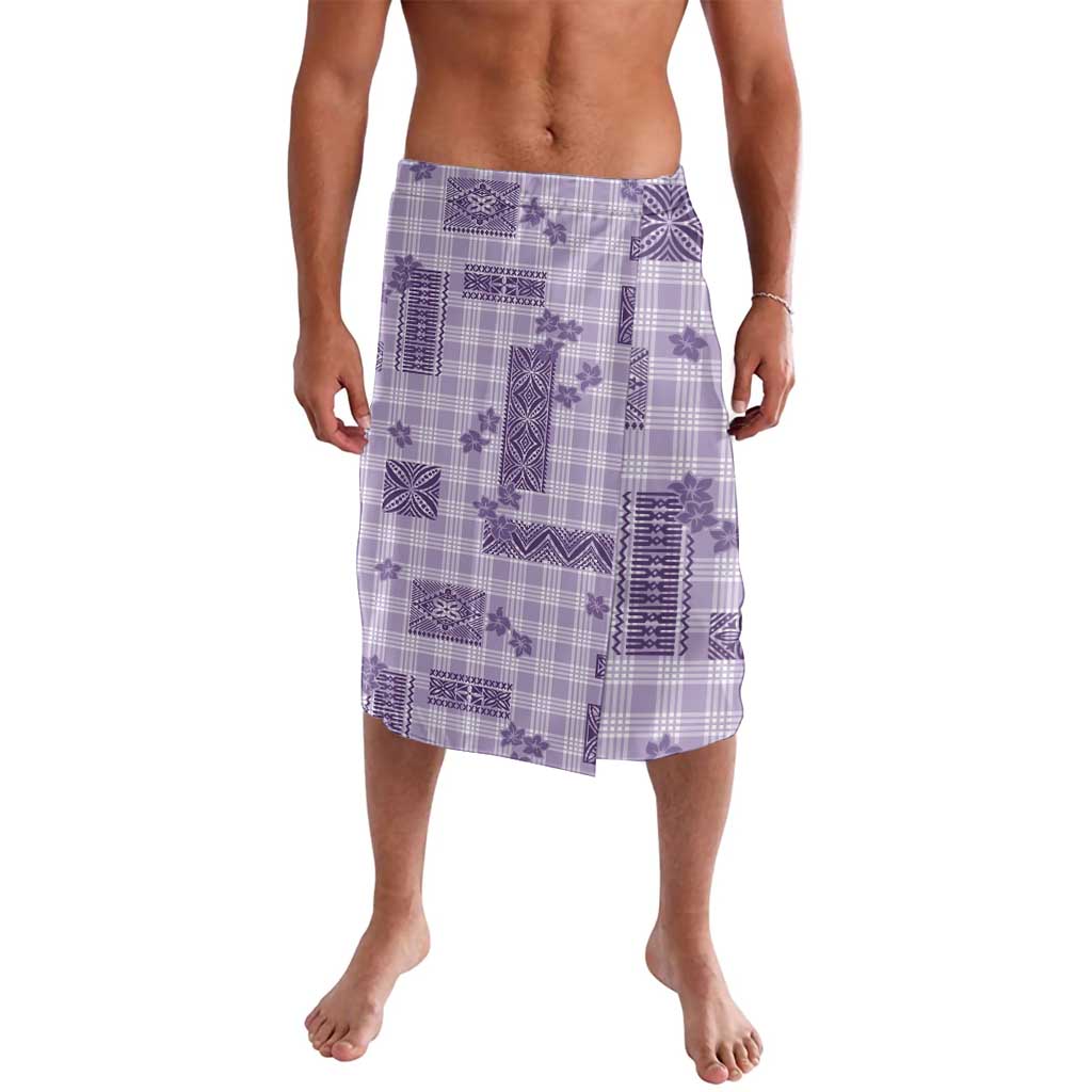 Hawaiian Quilt Tapa On Lilac Palaka Motifs Lavalava LT7 Lilac - Polynesian Pride