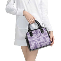 Hawaiian Quilt Tapa On Lilac Palaka Motifs Shoulder Handbag LT7 - Polynesian Pride